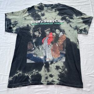 TLC Crazy Sexy Cool World Tour Tie Die Poster Tee Size M